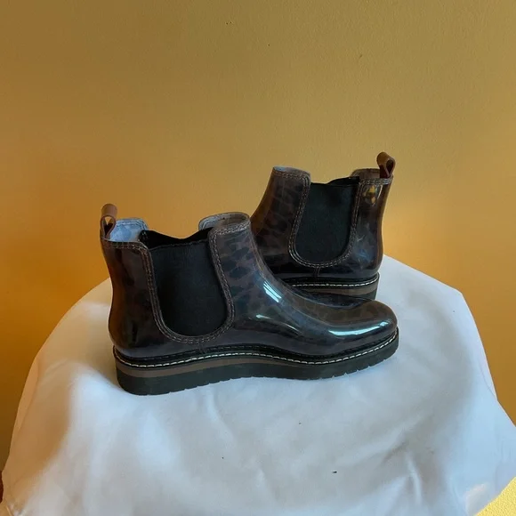 Cougar Brown Kensington Leopard Print Boots size 9 - Picture 4 of 7